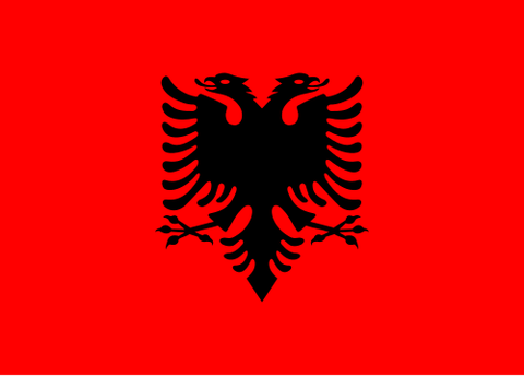 Flag: Albania