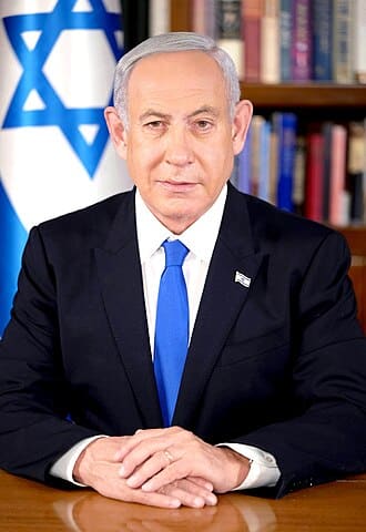 Retrato de Benjamin Netanyahu