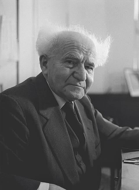 Retrato de David Ben-Gurion