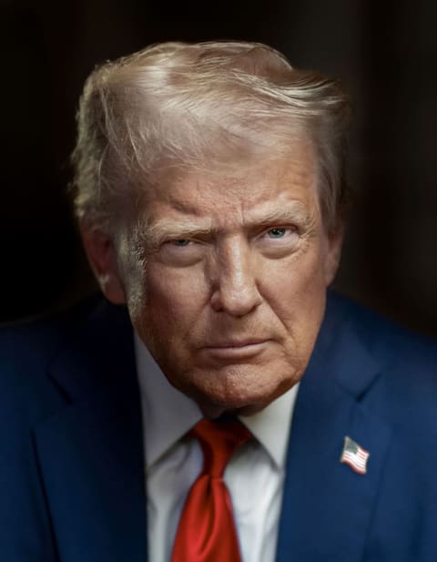 Retrato de Donald Trump