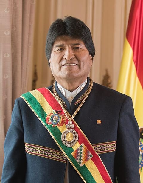 Retrato de Evo Morales