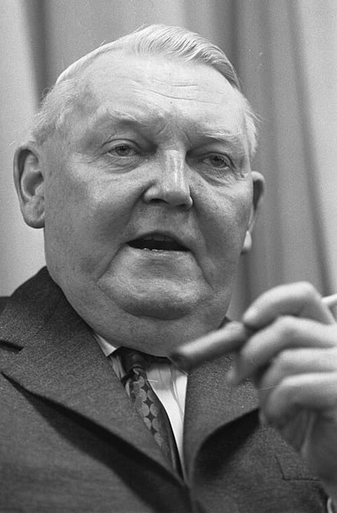Retrato de Ludwig Erhard