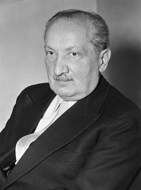 Retrato de Martin Heidegger