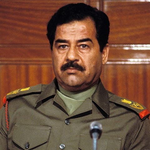 Retrato de Saddam Hussein
