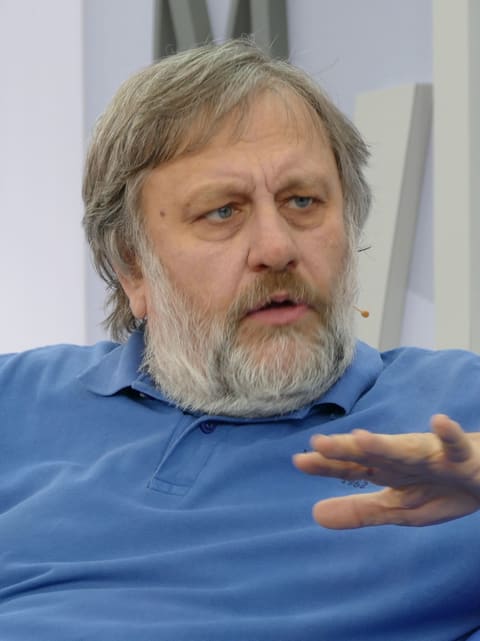Retrato de Slavoj Žižek