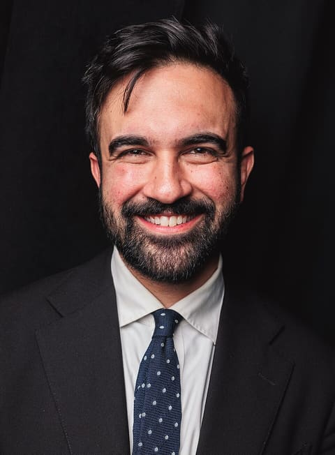 Retrato de Zohran Mamdani